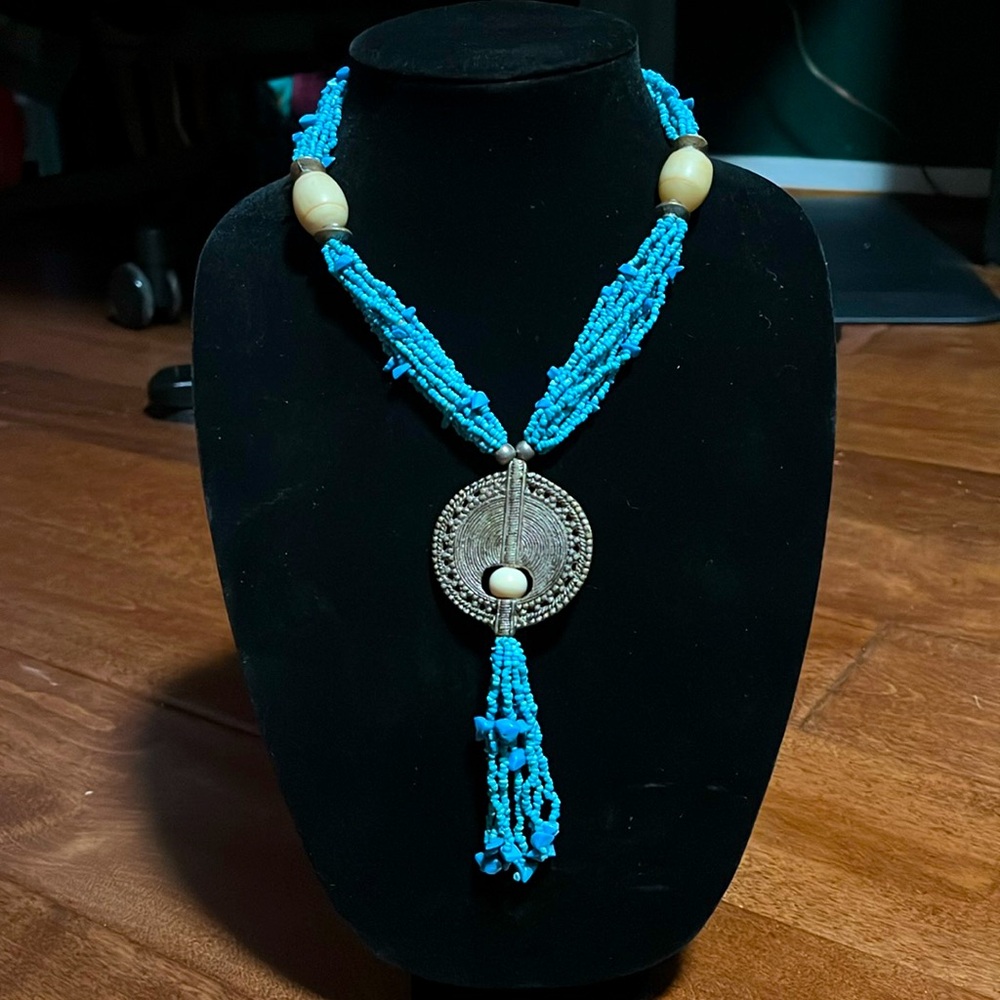 Vintage Tribal Statement Necklace